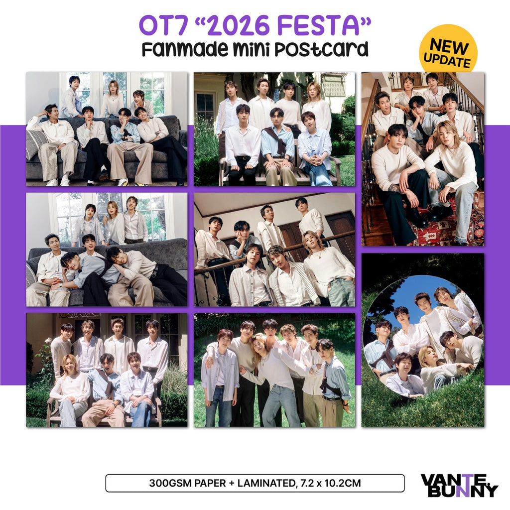 BTS OT7 2026 Festa Mini Postcard