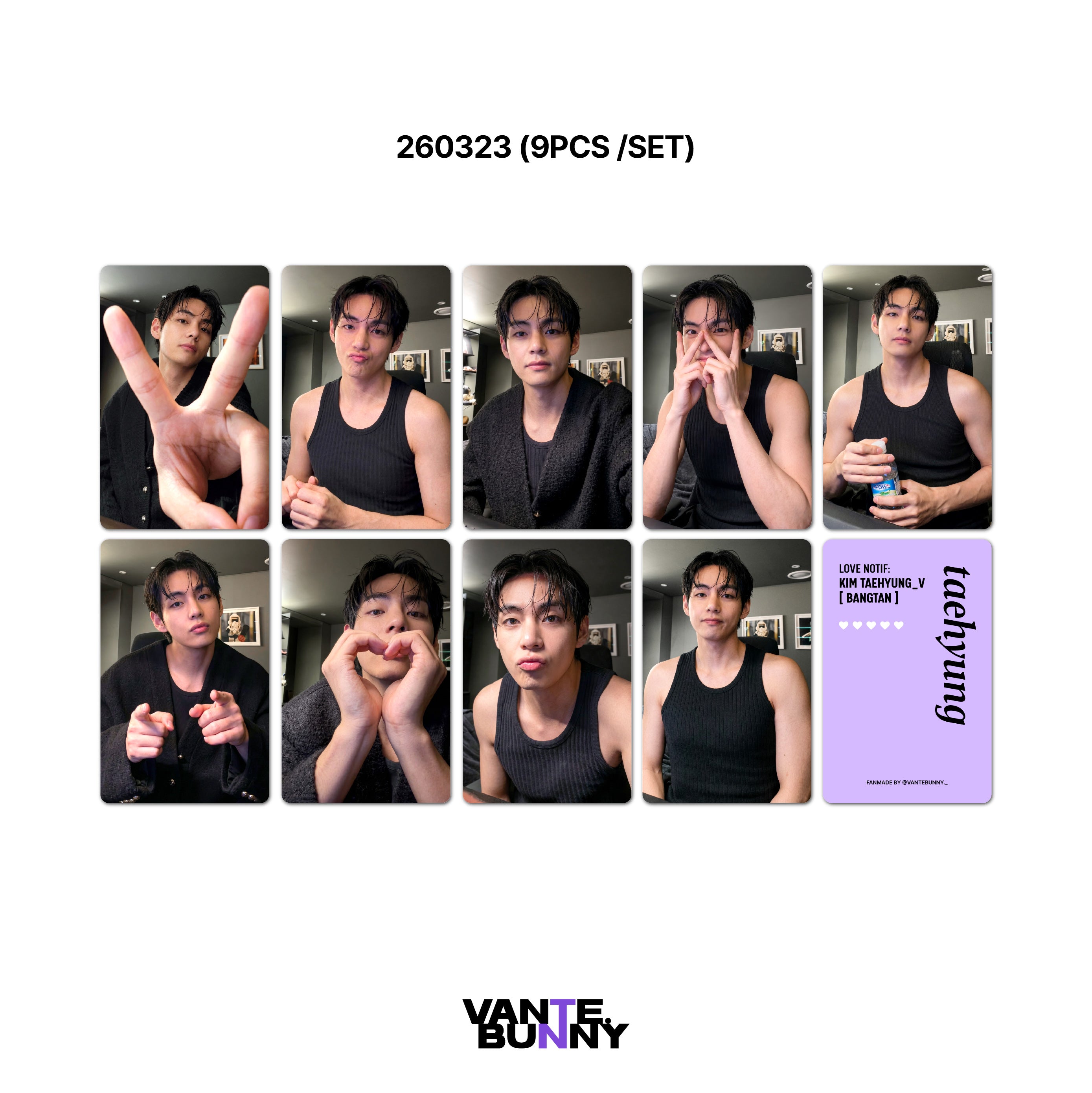BTS V Taehyung 2026 Weverse Live Fanmade Photocards