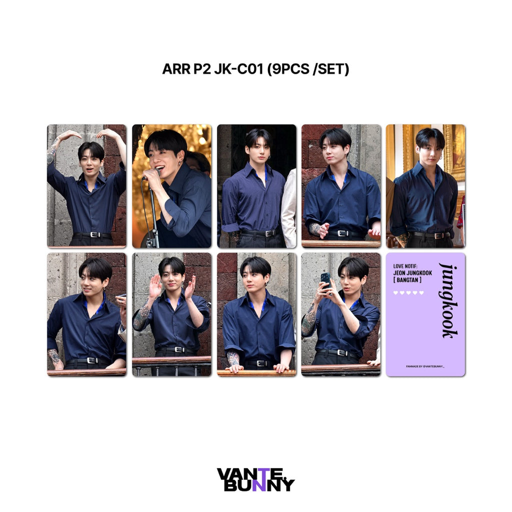 BTS JK Jungkook ARIRANG Part 2 Fanmade Photocards
