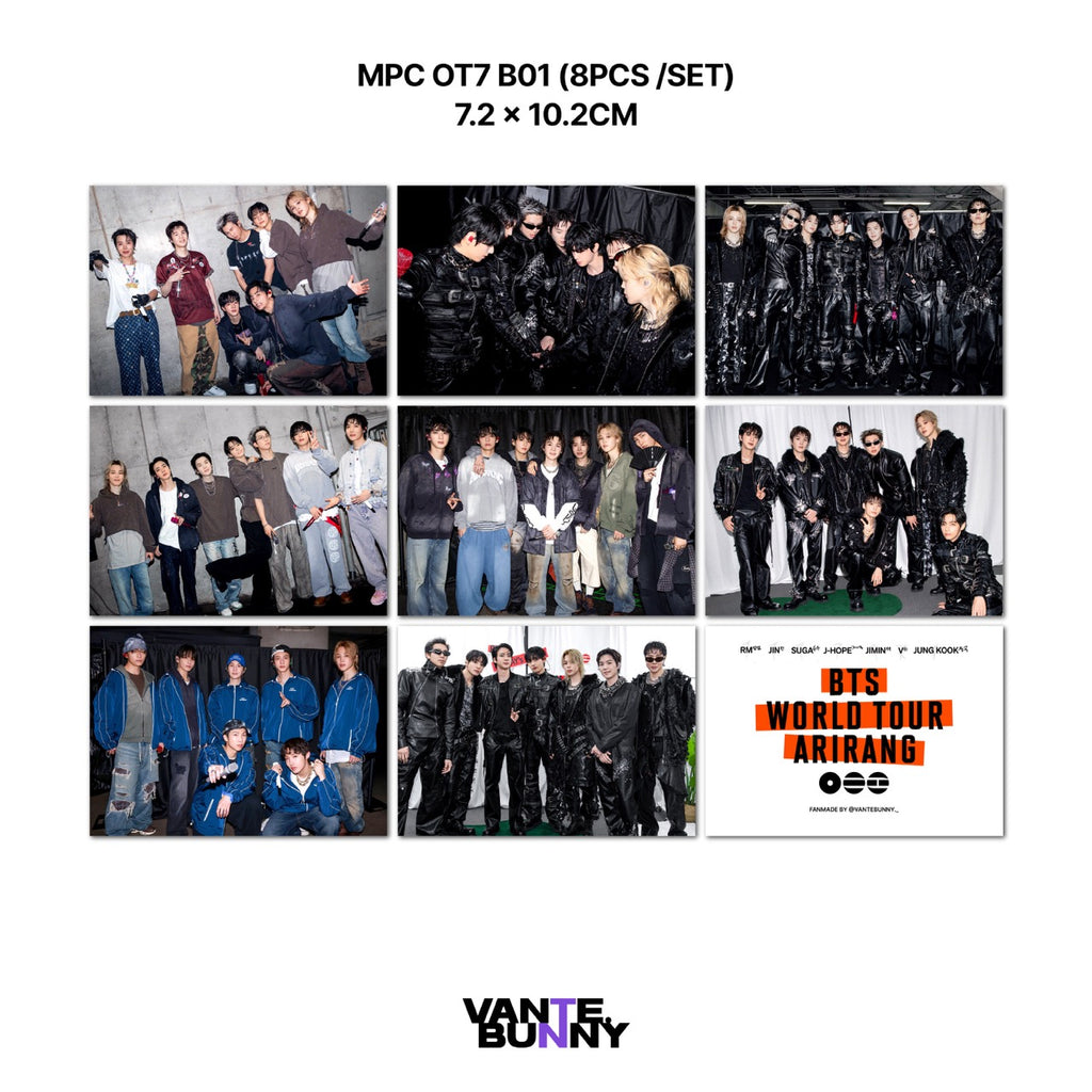 BTS OT7 Arirang Tour Mini Postcard
