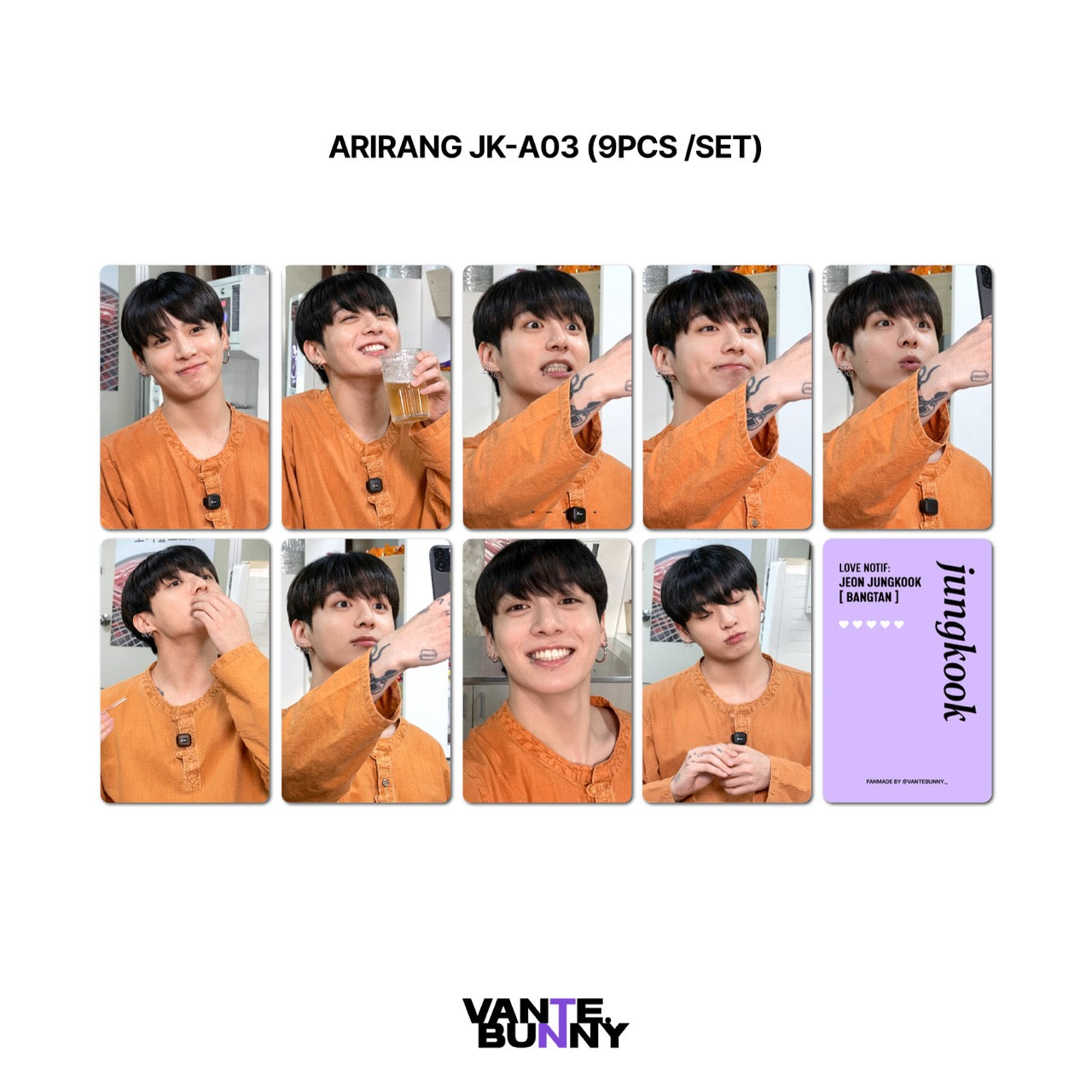 JK Jungkook ARIRANG Random Fanmade Photocards