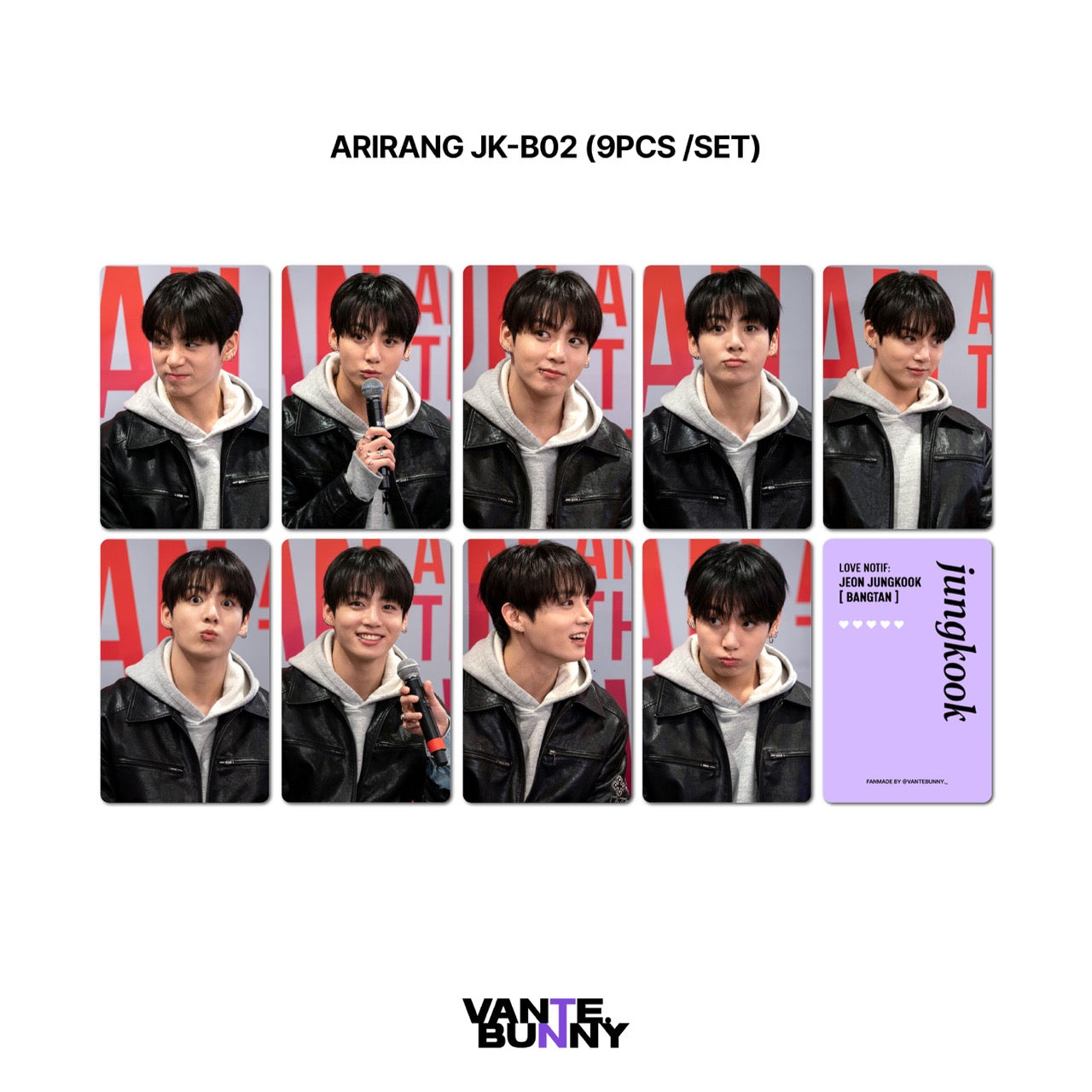 JK Jungkook ARIRANG Random Fanmade Photocards