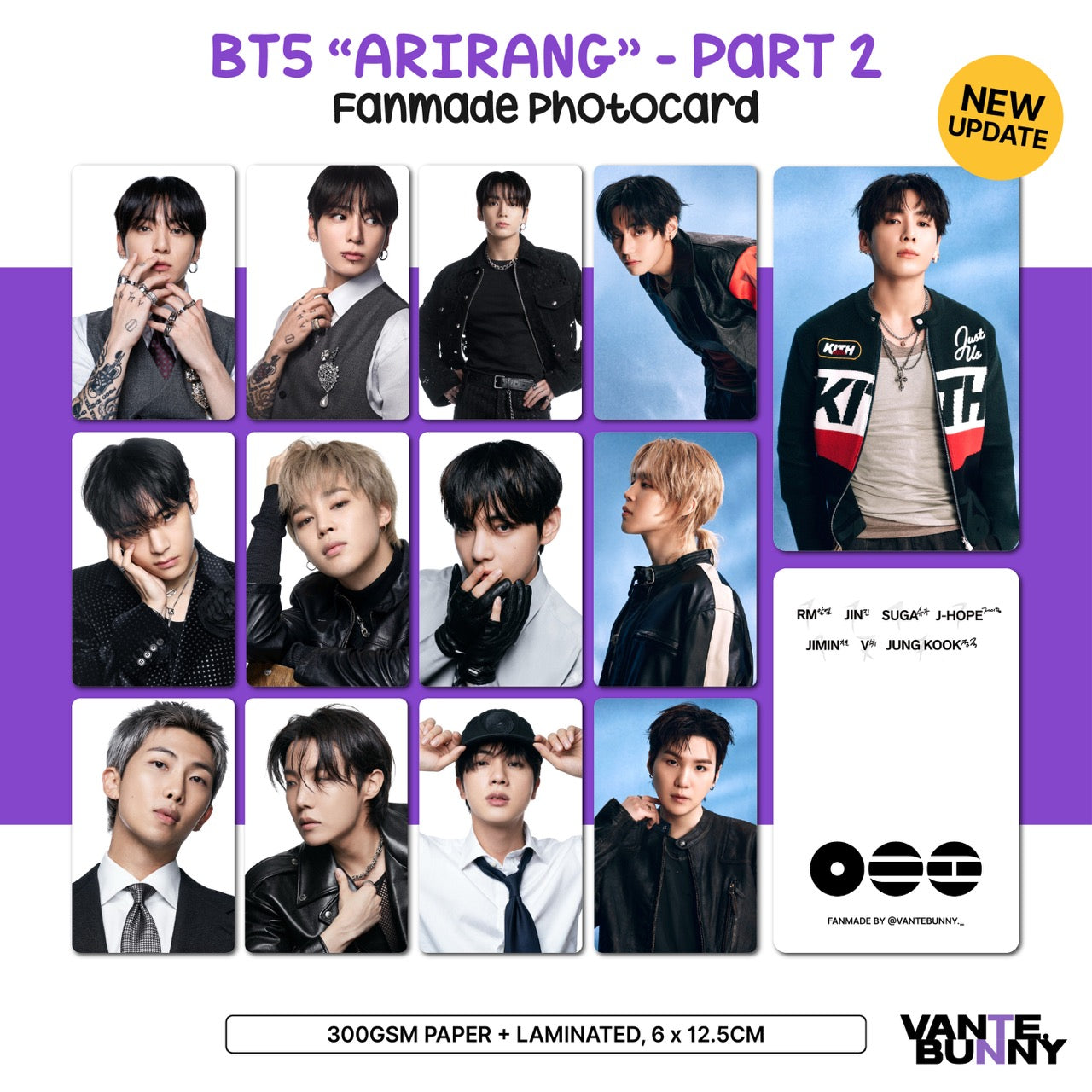 BTS ARIRANG Fanmade Photocards [Part 2]