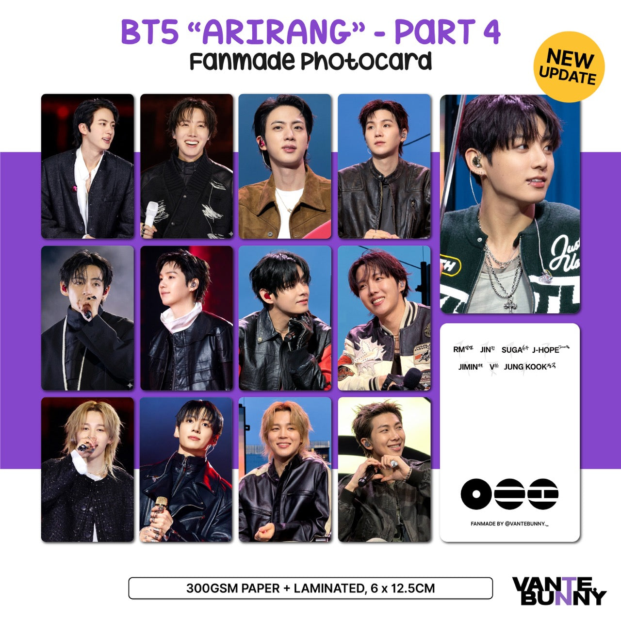 BTS ARIRANG Fanmade Photocards [Part 4]