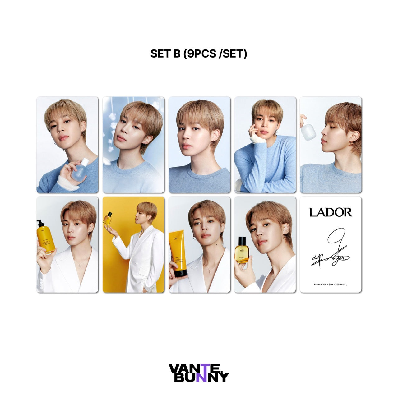 BTS Jimin x Lador Fanmade Photocards