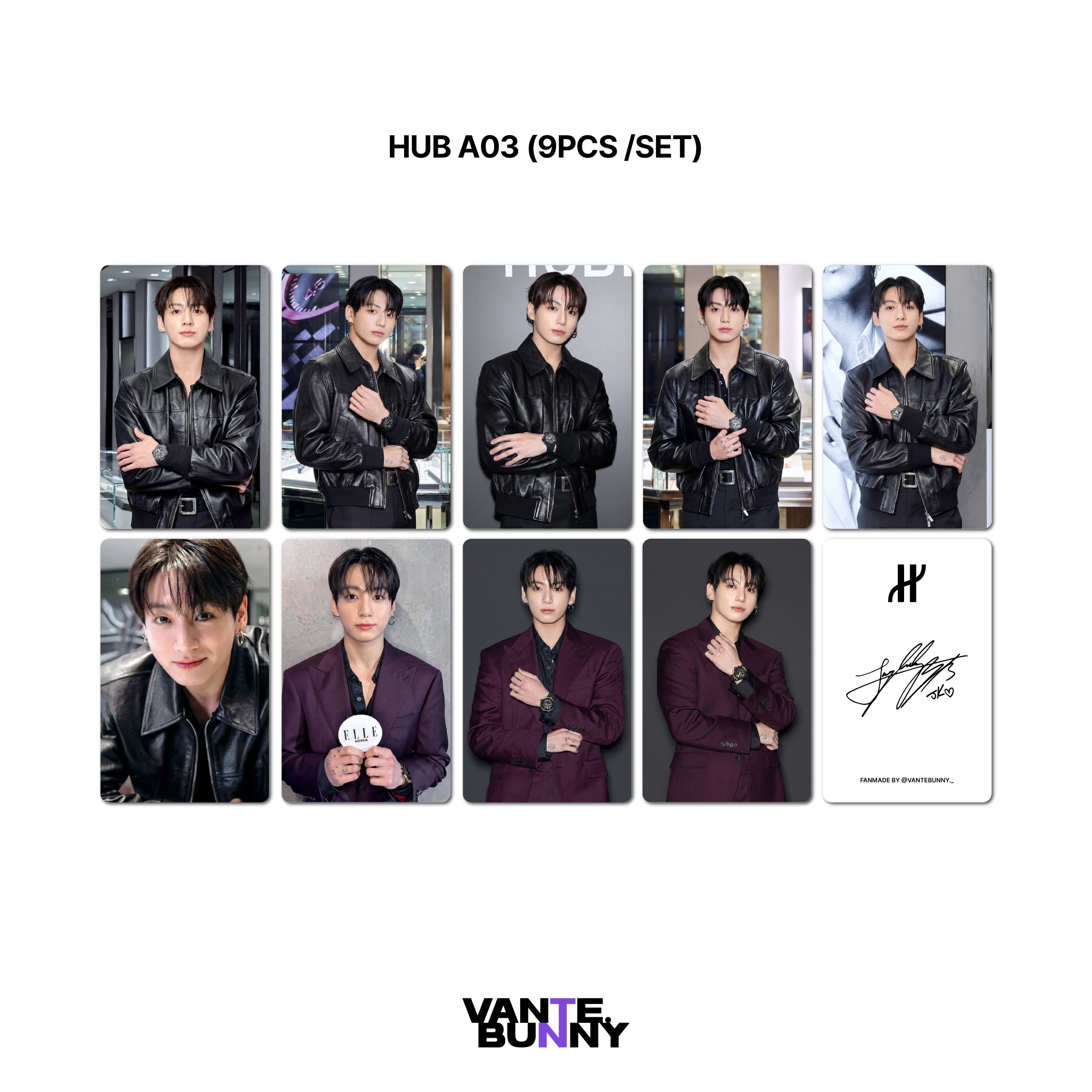 BTS JK Jungkook Hub Watch Fanmade Photocards