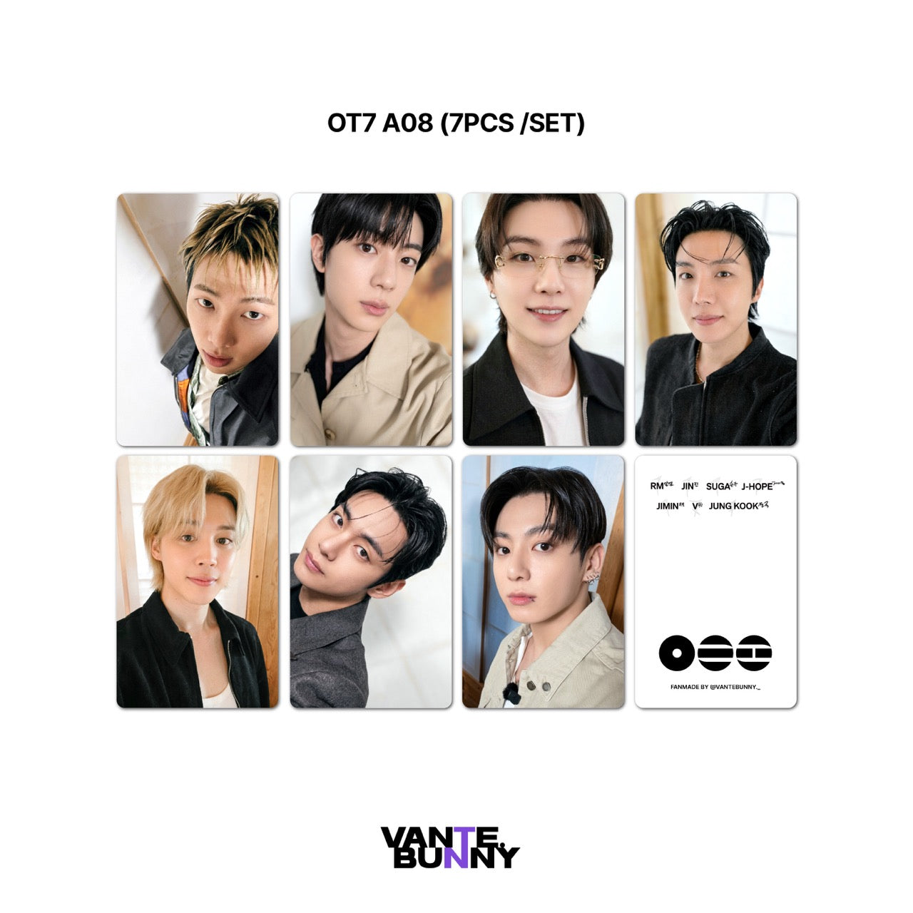 [Group ver] BTS ARIRANG Selca Fanmade Photocards
