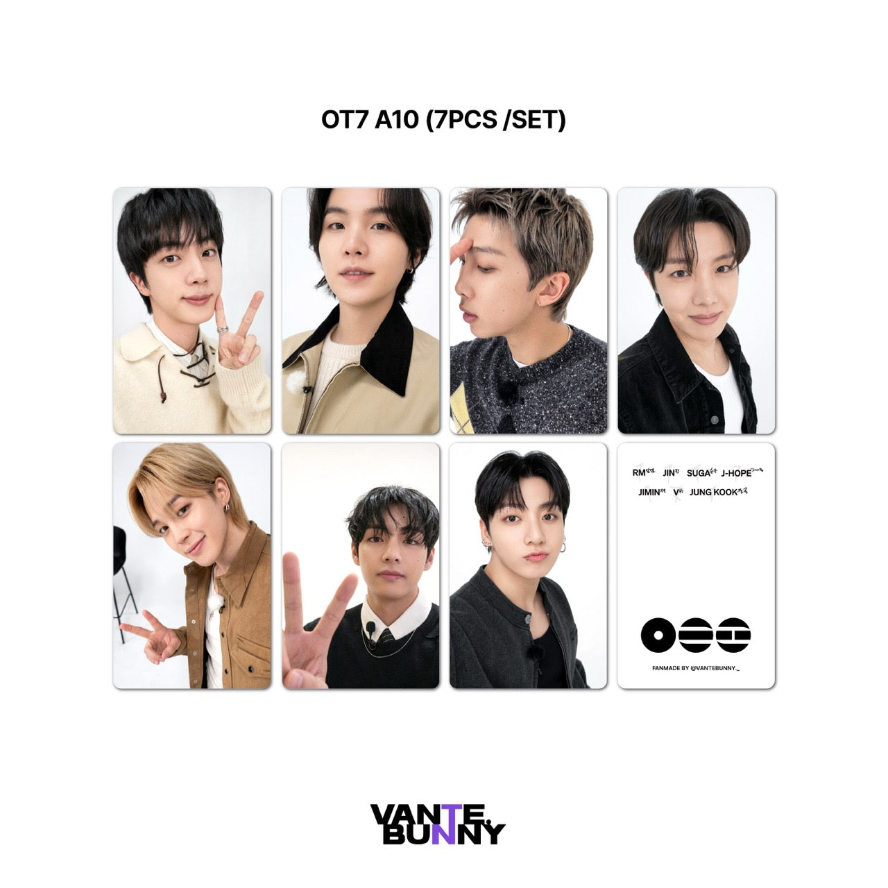 [Group ver] BTS ARIRANG Selca Fanmade Photocards