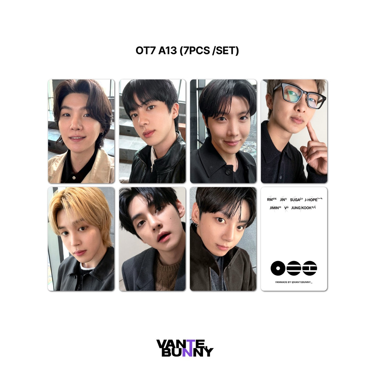 [Group ver] BTS ARIRANG Selca Fanmade Photocards