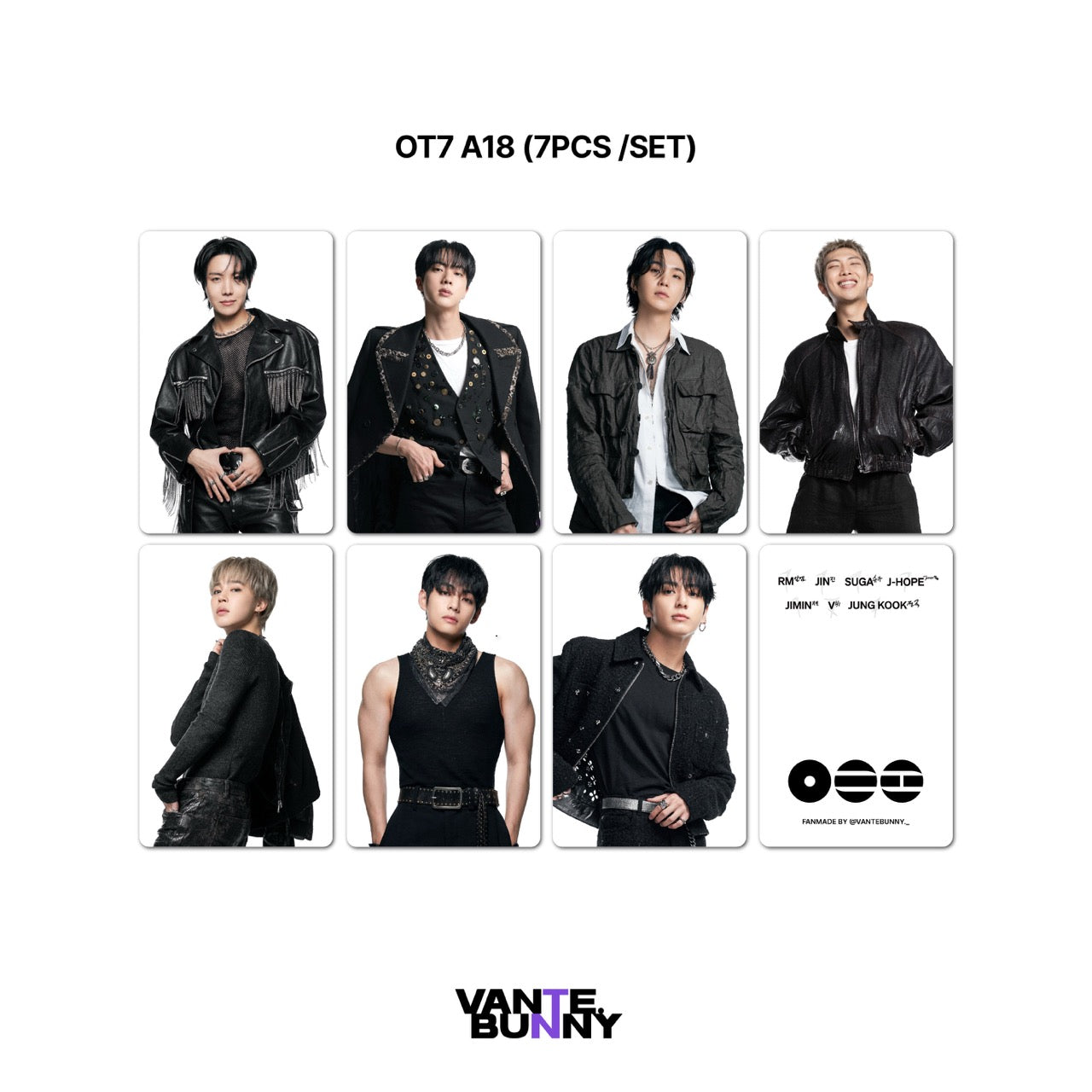 [Group ver] BTS ARIRANG Selca Fanmade Photocards