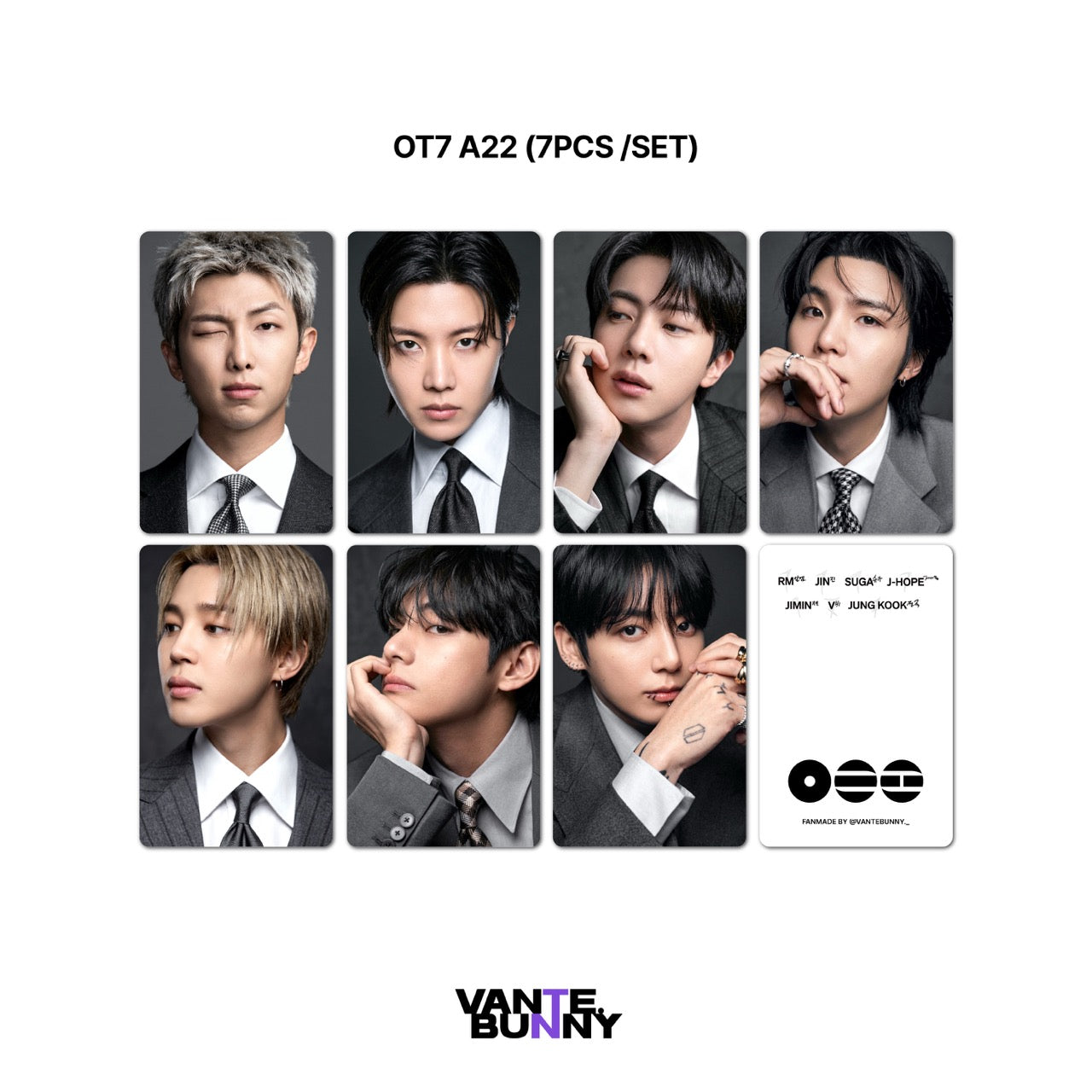 [Group ver] BTS ARIRANG Selca Fanmade Photocards