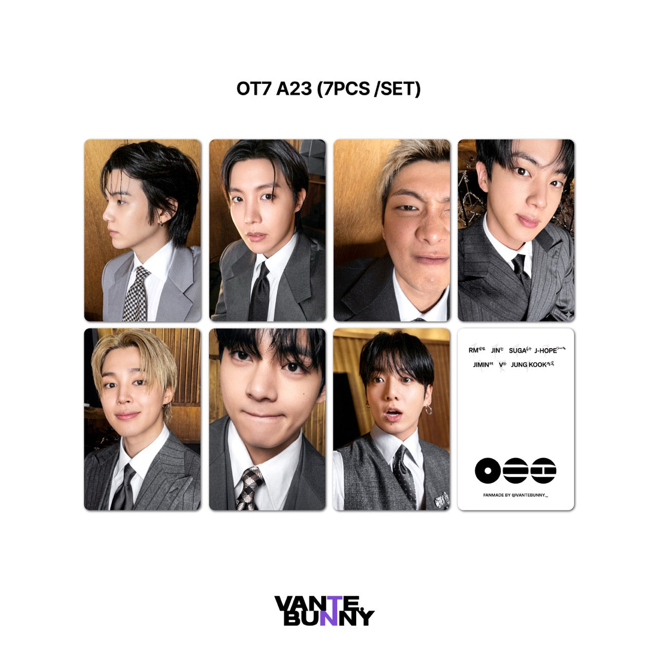 [Group ver] BTS ARIRANG Selca Fanmade Photocards