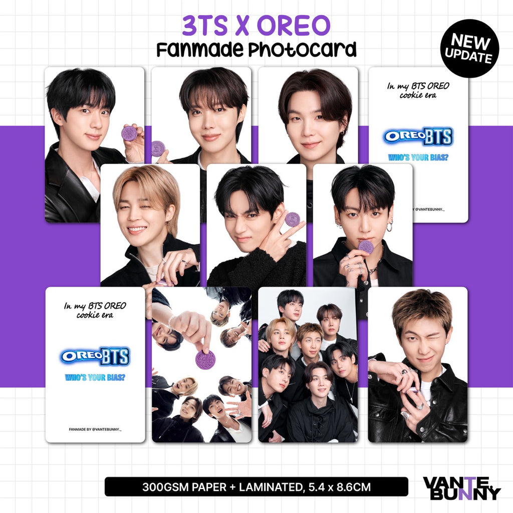 BTS x OREO Fanmade Photocards