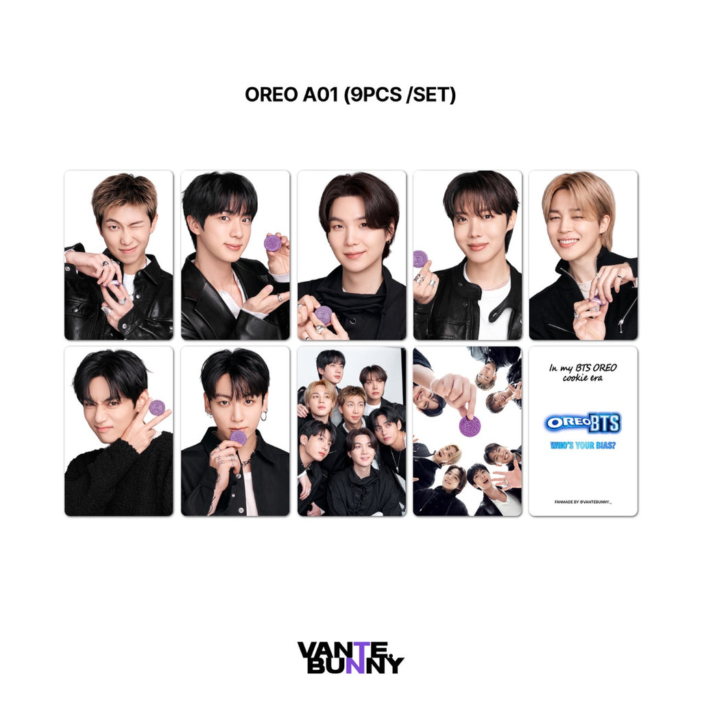 BTS x OREO Fanmade Photocards