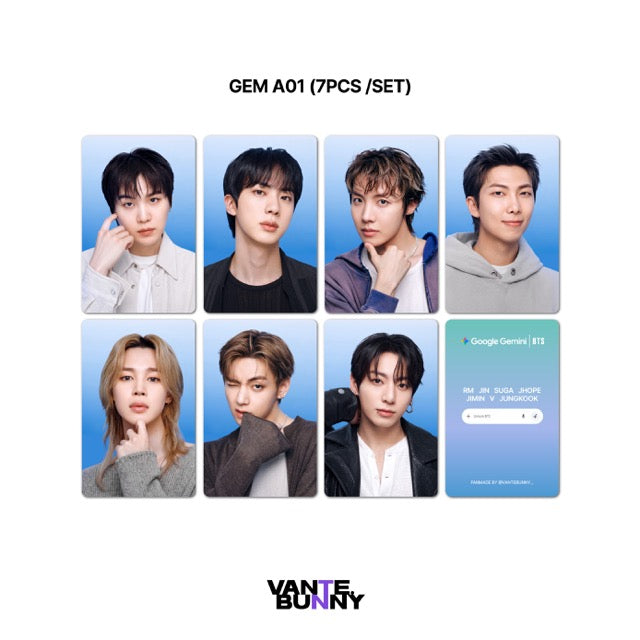 BTS x Google Gemini Fanmade Photocard
