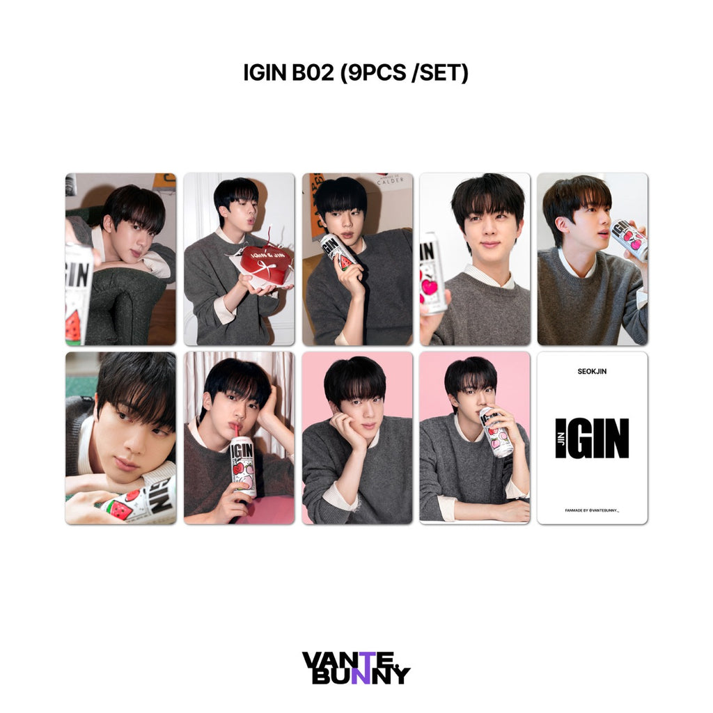 BTS Seokjin Jin IGIN Fanmade Photocards