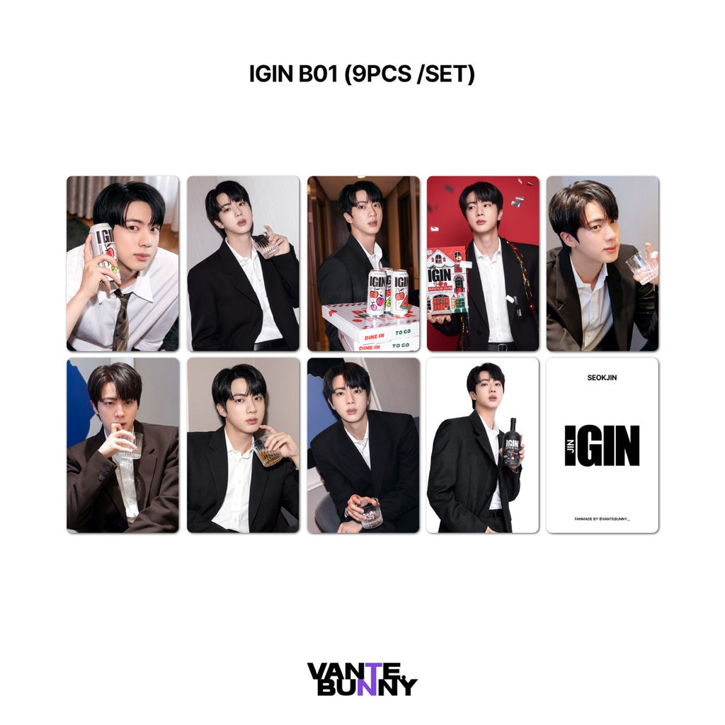 BTS Seokjin Jin IGIN Fanmade Photocards