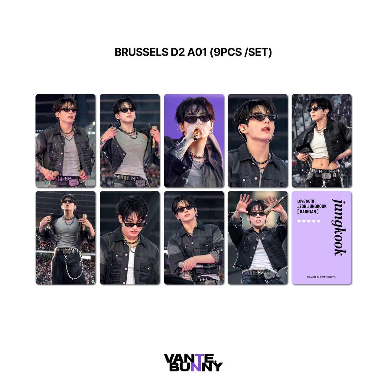 BTS JK Jungkook ARIRANG Part 3 Fanmade Photocards