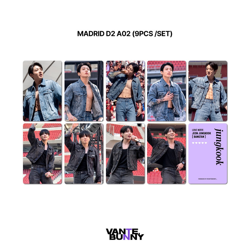 BTS JK Jungkook ARIRANG Part 3 Fanmade Photocards