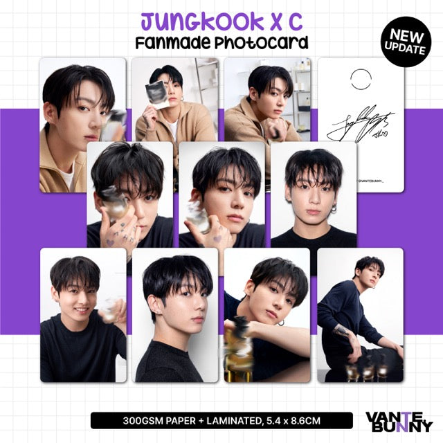 BTS JK Jungkook Chanel Fanmade Photocards