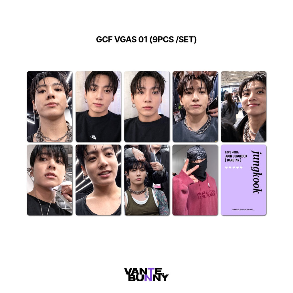 BTS Jungkook GCF Vlog Fanmade Photocards