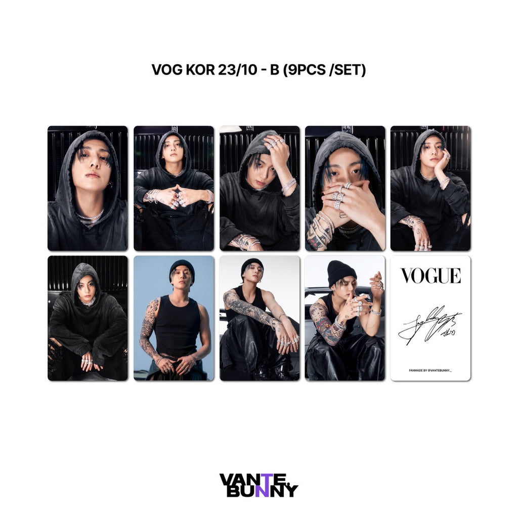 BTS JK Jungkook Vogue Korea Magazine Fanmade Photocards
