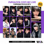 BTS JK Jungkook 2025 WV Live Fanmade Photocards