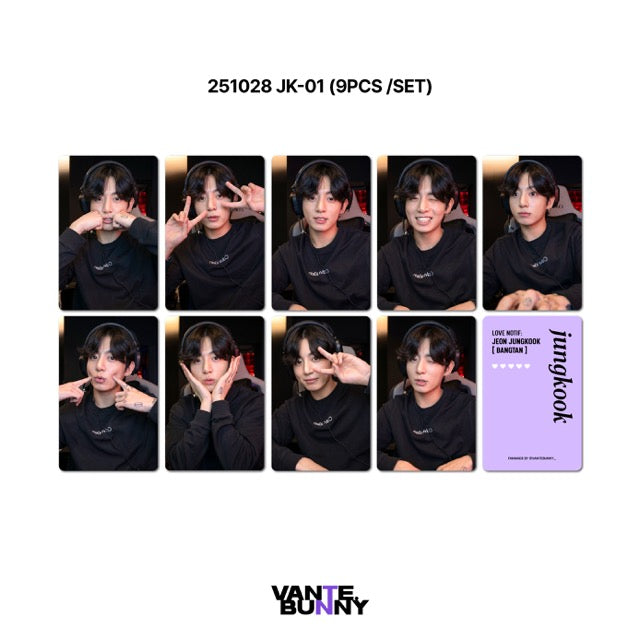 BTS JK Jungkook 2025 WV Live Fanmade Photocards
