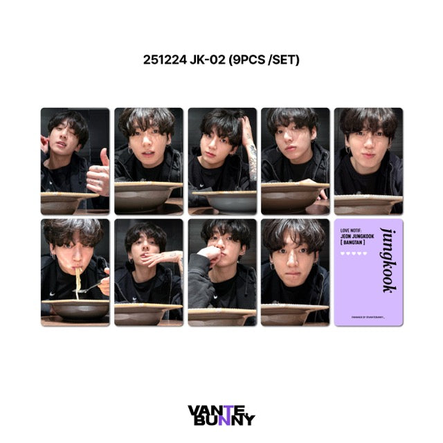 BTS JK Jungkook 2025 WV Live Fanmade Photocards