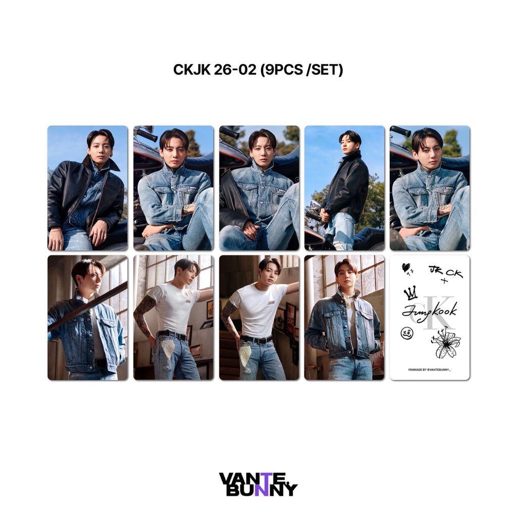 BTS Jungkook CKJK 2026 Campaign Fanmade Photocards