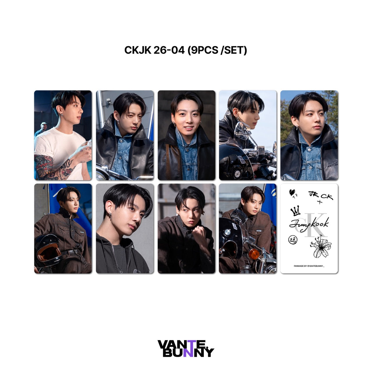BTS Jungkook CKJK 2026 Campaign Fanmade Photocards