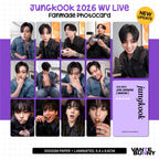 BTS JK Jungkook 2026 WV Live Fanmade Photocards