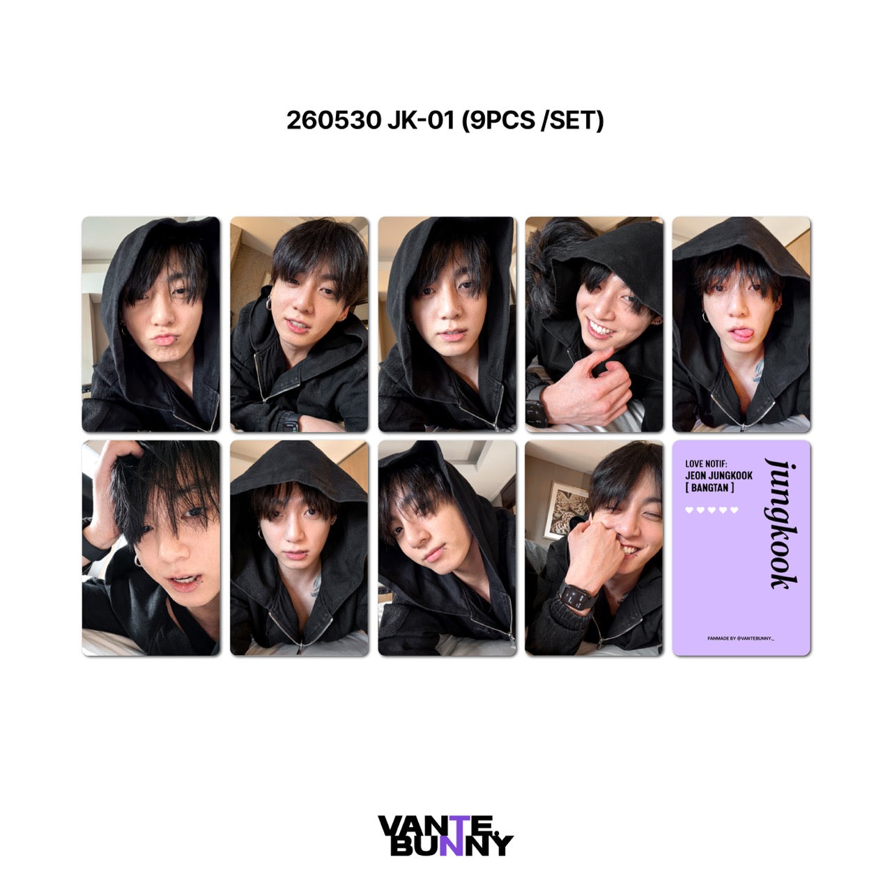 BTS JK Jungkook 2026 WV Live Fanmade Photocards