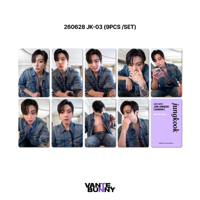 BTS JK Jungkook 2026 WV Live Fanmade Photocards