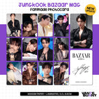 BTS Jungkook Harper's Bazaar Magazine Fanmade Photocards