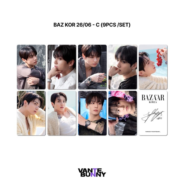 BTS Jungkook Harper's Bazaar Magazine Fanmade Photocards