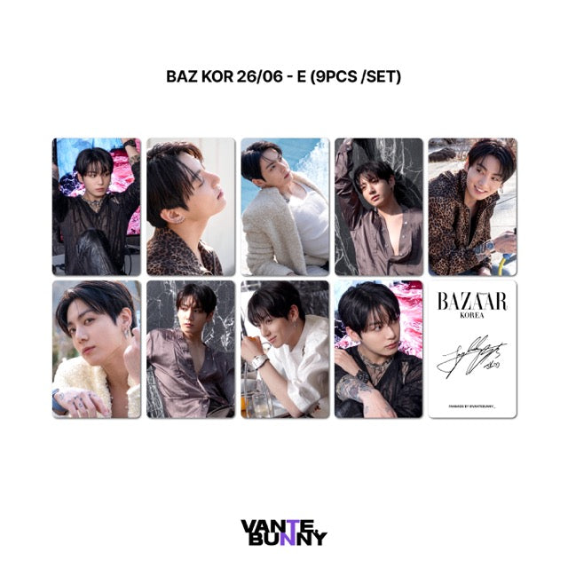 BTS Jungkook Harper's Bazaar Magazine Fanmade Photocards