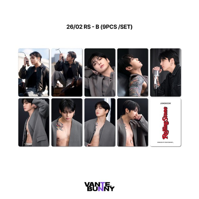 BTS JK Jungkook Rolling Stone Magazine Fanmade Photocards