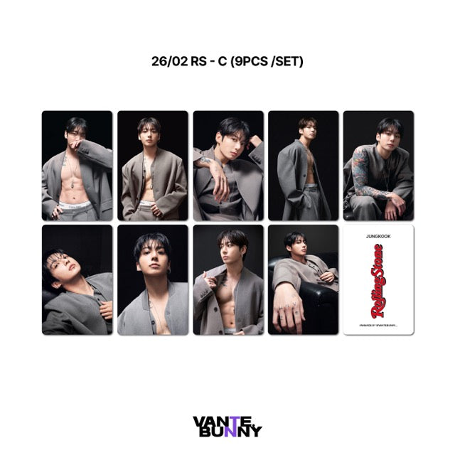 BTS JK Jungkook Rolling Stone Magazine Fanmade Photocards
