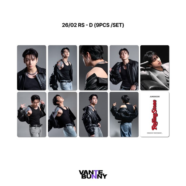 BTS JK Jungkook Rolling Stone Magazine Fanmade Photocards