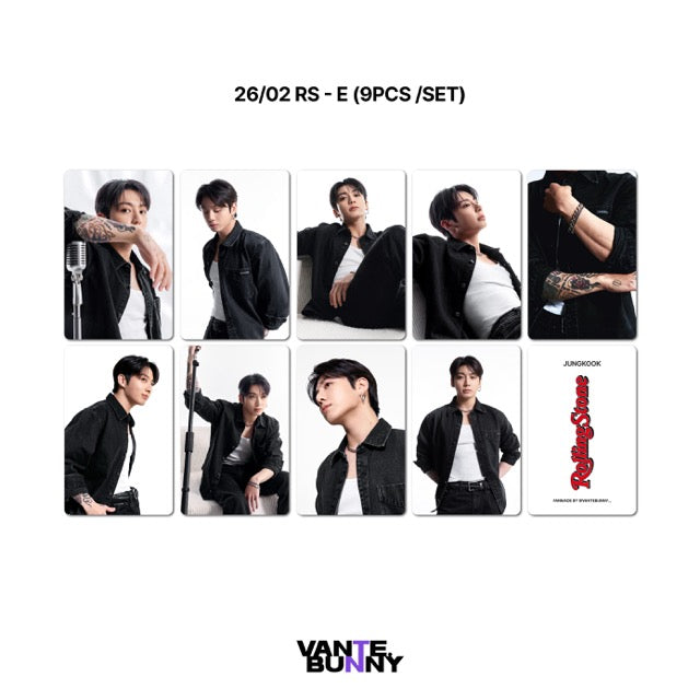 BTS JK Jungkook Rolling Stone Magazine Fanmade Photocards