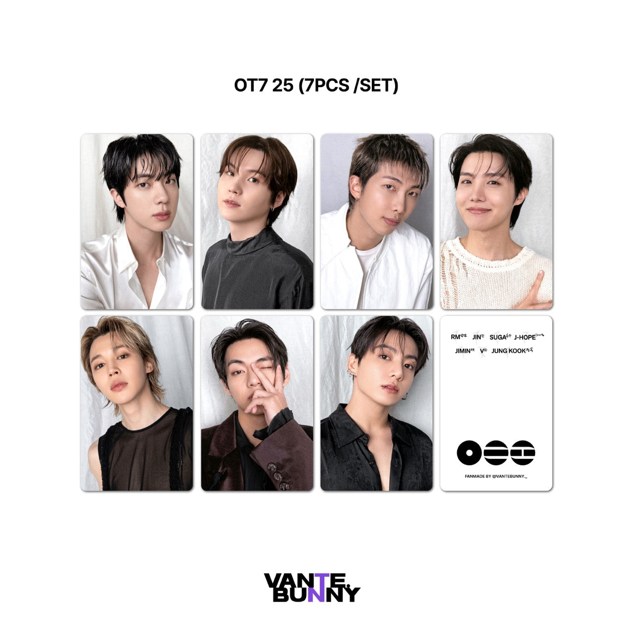 [Group ver] BTS ARIRANG Selca Fanmade Photocards