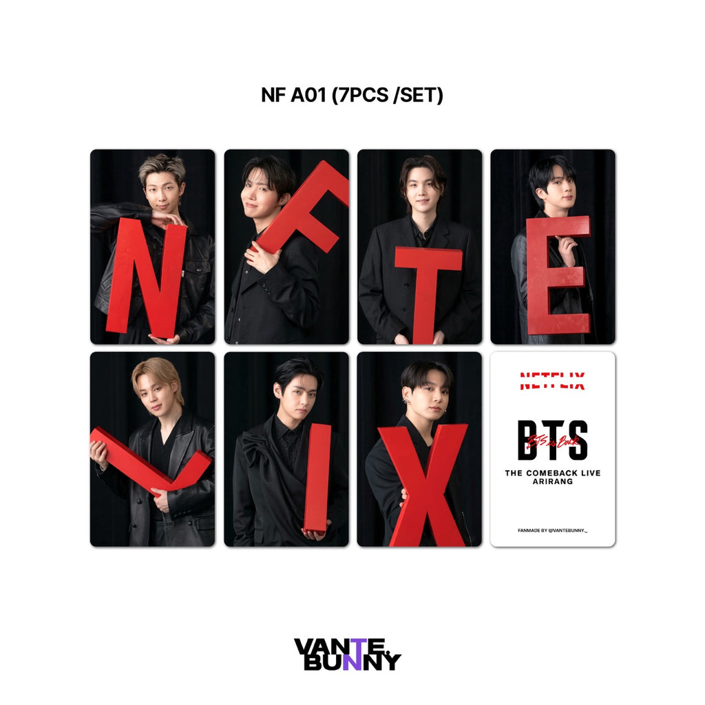 BTS Ntflix ARIRANG Fanmade Photocards