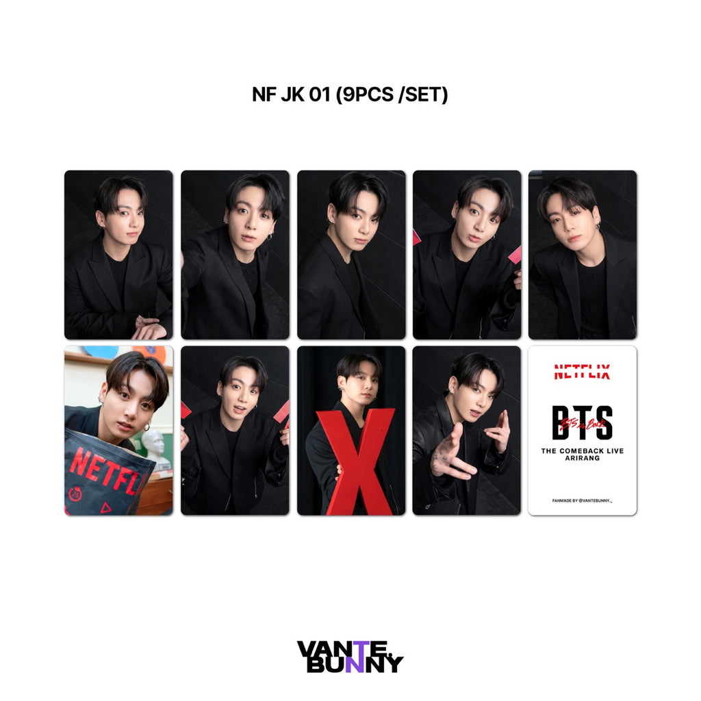 BTS Ntflix ARIRANG Fanmade Photocards