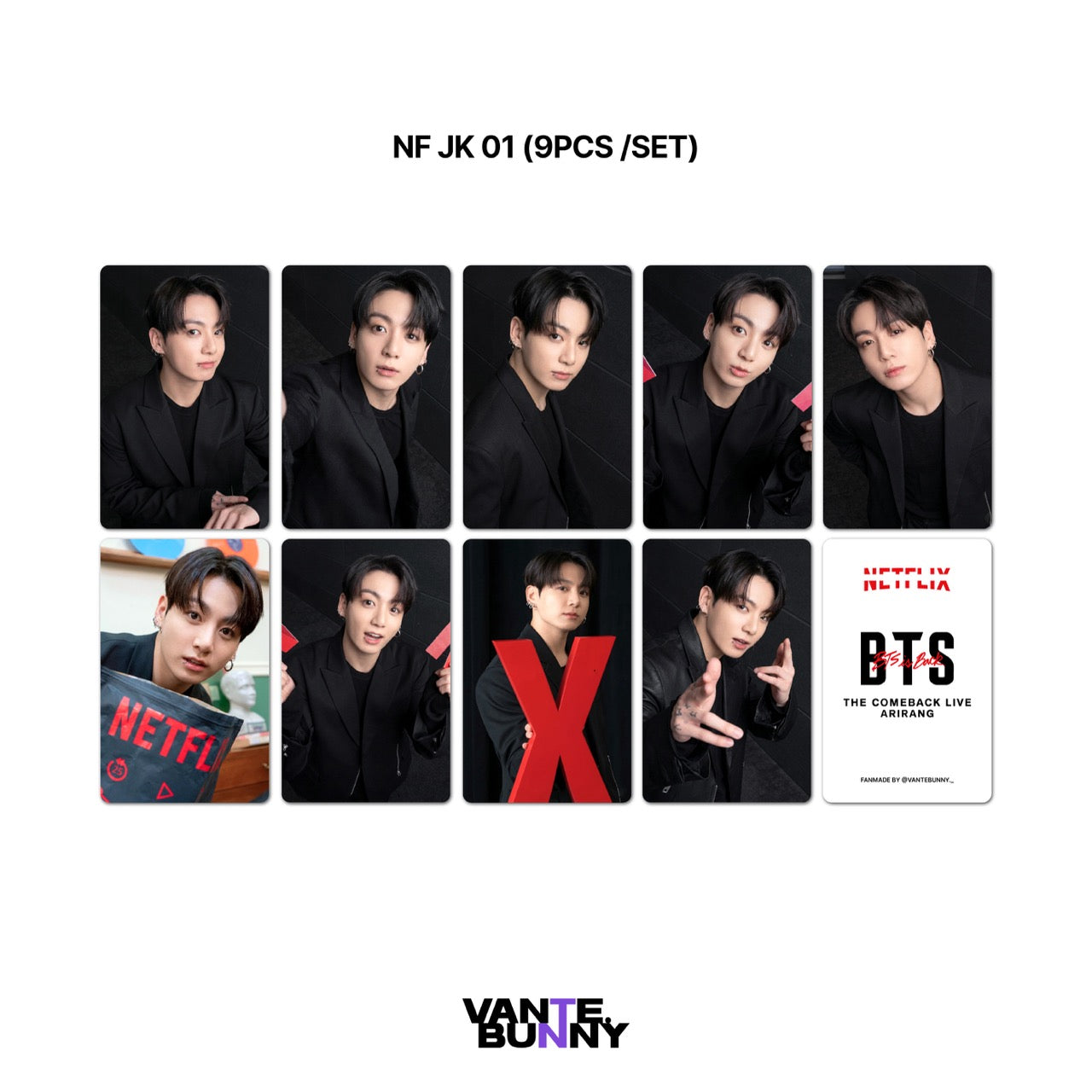 BTS Ntflix ARIRANG Fanmade Photocards