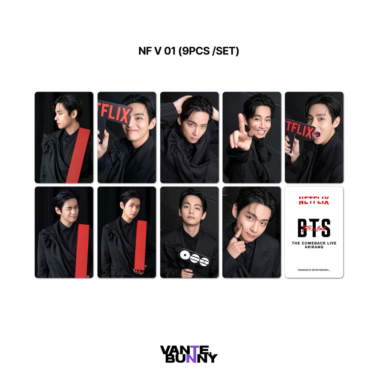 BTS Ntflix ARIRANG Fanmade Photocards