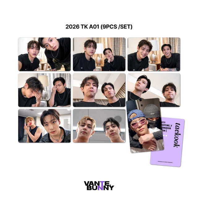BTS V Taehyung Jungkook Taekook Fanmade Photocards