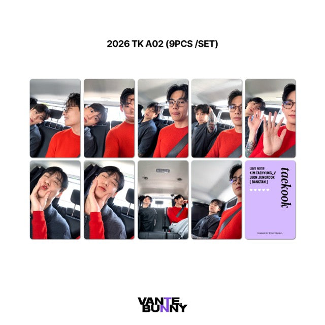 BTS V Taehyung Jungkook Taekook Fanmade Photocards