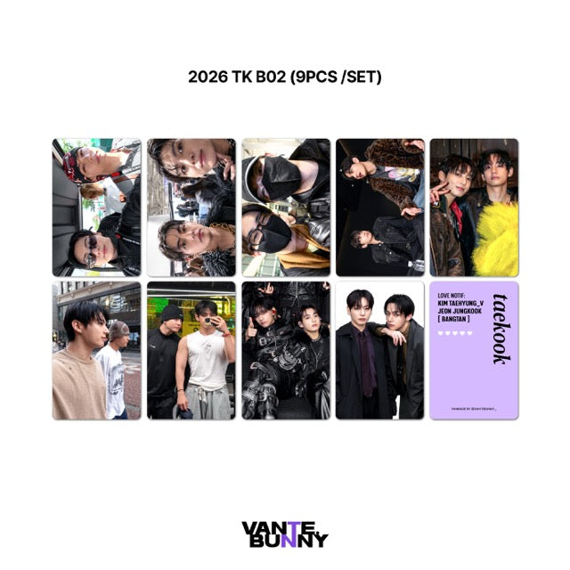 BTS V Taehyung Jungkook Taekook Fanmade Photocards