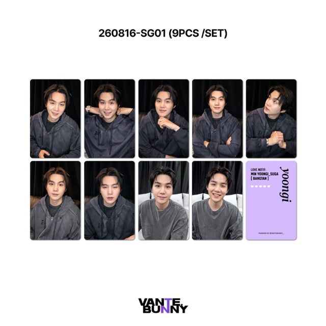BTS Suga Yoongi 2026 WV Live Fanmade Photocards